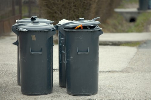 Image illustrating professionals planning a garage clearance process