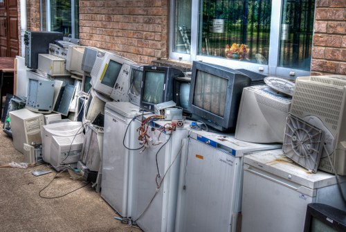 Digital technology enhancing business waste removal in a commercial setting in Reigate.